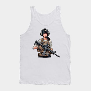 Tactical Girl Tank Top